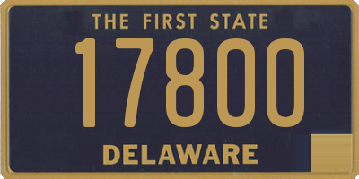 DE license plate 17800