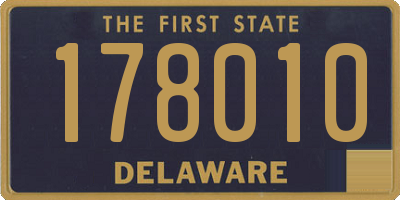 DE license plate 178010