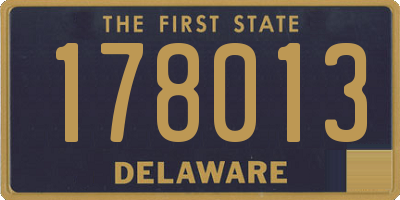 DE license plate 178013