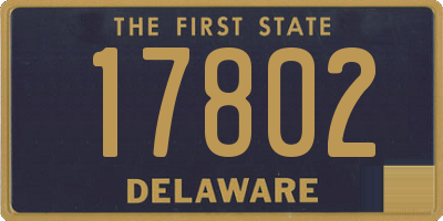 DE license plate 17802