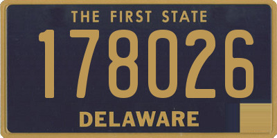 DE license plate 178026