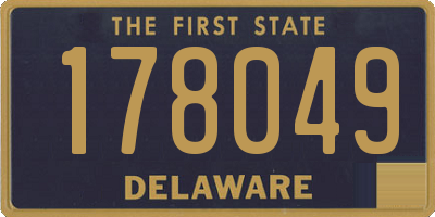 DE license plate 178049