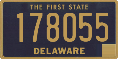 DE license plate 178055