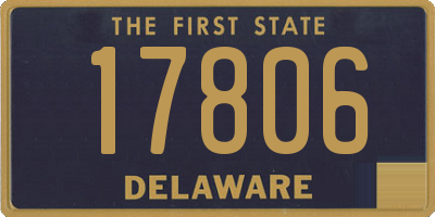 DE license plate 17806