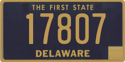 DE license plate 17807