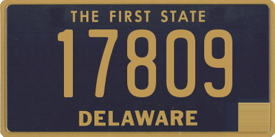 DE license plate 17809