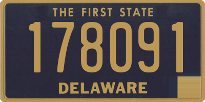 DE license plate 178091