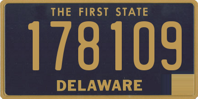 DE license plate 178109