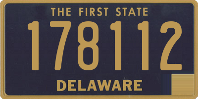 DE license plate 178112