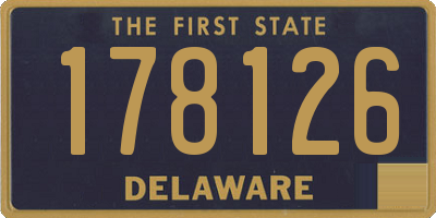 DE license plate 178126