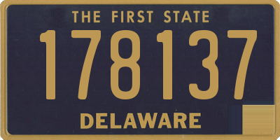 DE license plate 178137