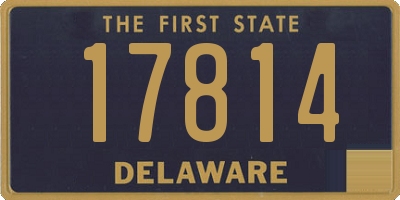 DE license plate 17814