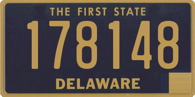 DE license plate 178148