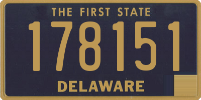 DE license plate 178151