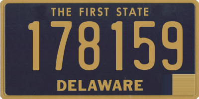 DE license plate 178159