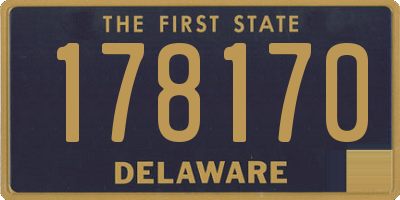 DE license plate 178170