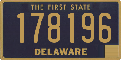 DE license plate 178196