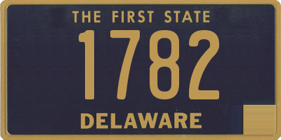 DE license plate 1782