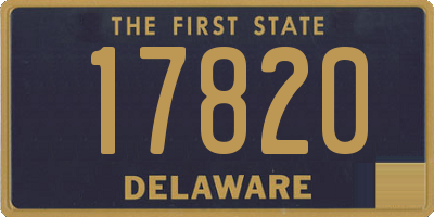 DE license plate 17820