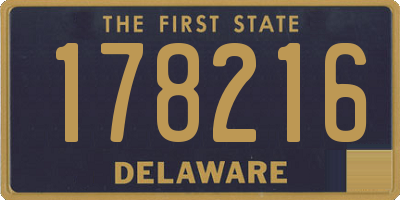 DE license plate 178216