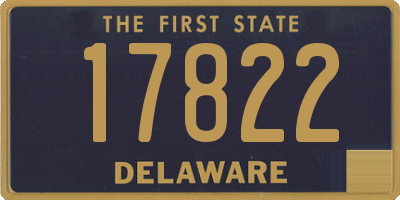 DE license plate 17822