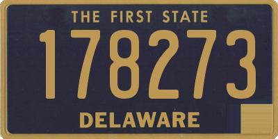 DE license plate 178273