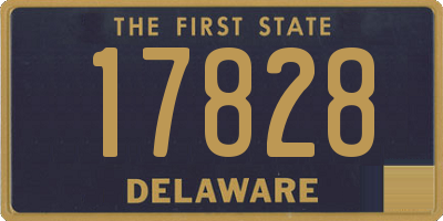 DE license plate 17828