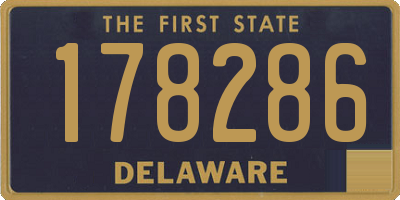 DE license plate 178286