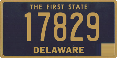 DE license plate 17829