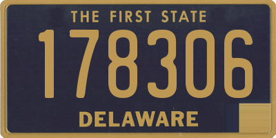 DE license plate 178306