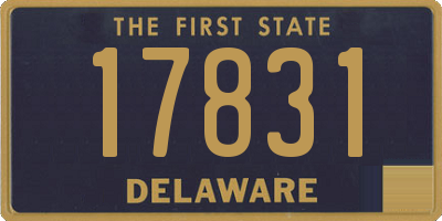DE license plate 17831