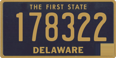 DE license plate 178322