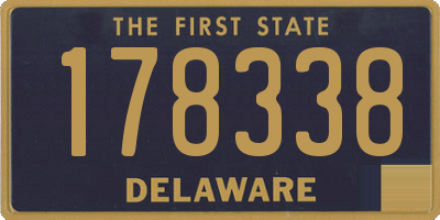 DE license plate 178338