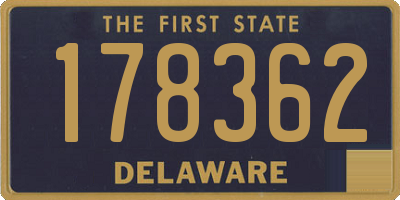 DE license plate 178362