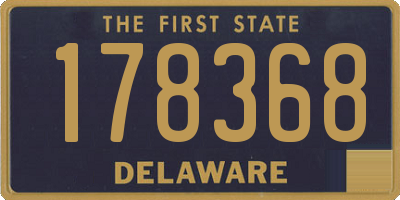 DE license plate 178368