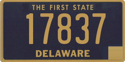 DE license plate 17837