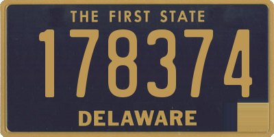 DE license plate 178374