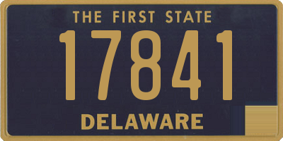 DE license plate 17841