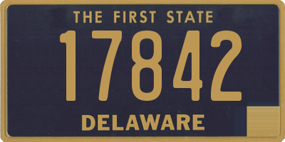 DE license plate 17842