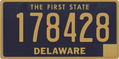 DE license plate 178428