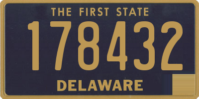 DE license plate 178432