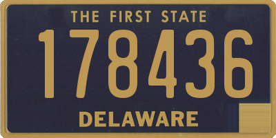 DE license plate 178436