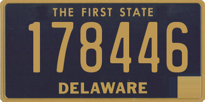 DE license plate 178446