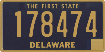 DE license plate 178474