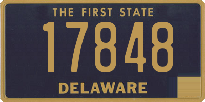 DE license plate 17848