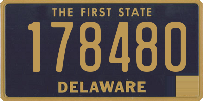 DE license plate 178480