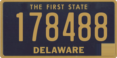 DE license plate 178488