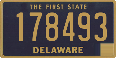 DE license plate 178493