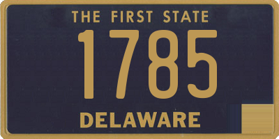 DE license plate 1785