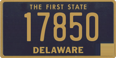 DE license plate 17850